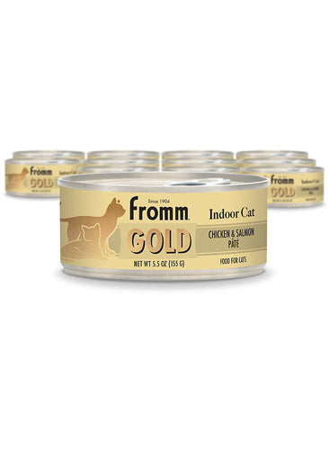 Fromm Gold Indoor Cat Chicken & Salmon Pâté Cat Food (5.5 oz, Single Can)