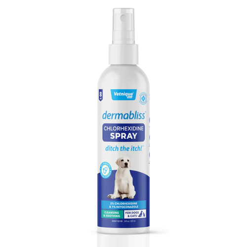 Vetnique Labs Dermabliss Anti-Bacterial & Anti-Fungal Chlorhexidine Antiseptic Spray