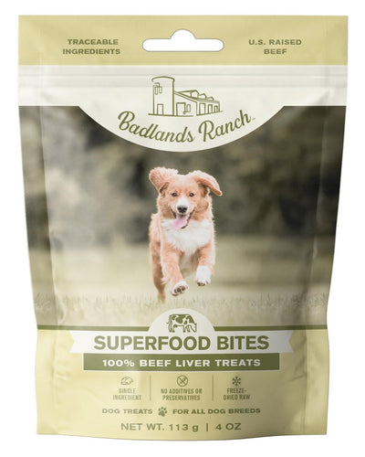 Badlands Ranch Superfood Bites 100% Beef Liver Treats