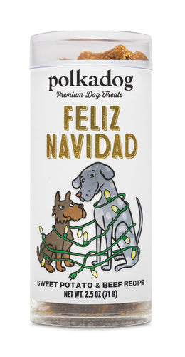 Polka Dog Bakery Feliz Navidad Beef & Sweet Potato Dog Treats