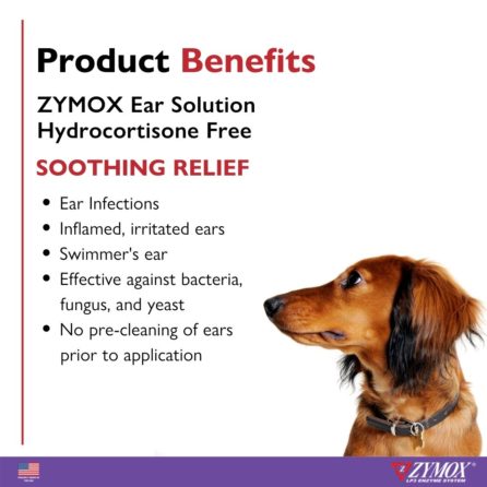 ZYMOX Enzymatic Ear Solution Hydrocortisone Free