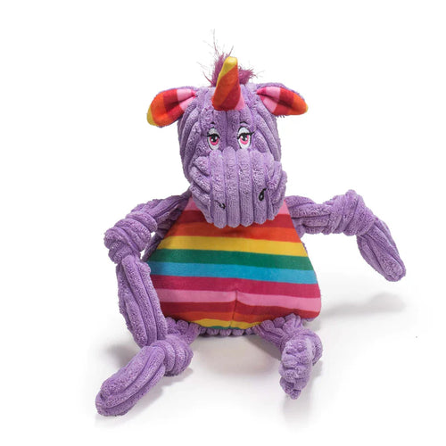 HuggleHounds Rainbow Elephant Knottie™ Dog Toy