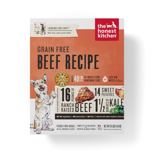 The Honest Kitchen Dehydrated Grain Free Beef All Life Stages Dog Food