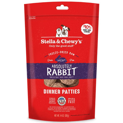 Stella & Chewy's Freeze-Dried Raw Dinner Patties For Dogs - Absolutely Rabbit Recipe