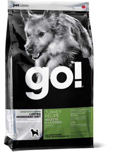 Petcurean GO! Solutions Sensitivities Limited Ingredient Turkey Recipe Dry Dog Food