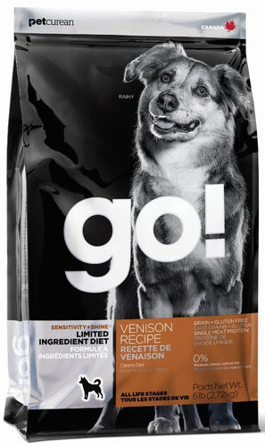 Petcurean GO! Solutions Sensitivities Limited Ingredient Venison Recipe Dry Dog Food