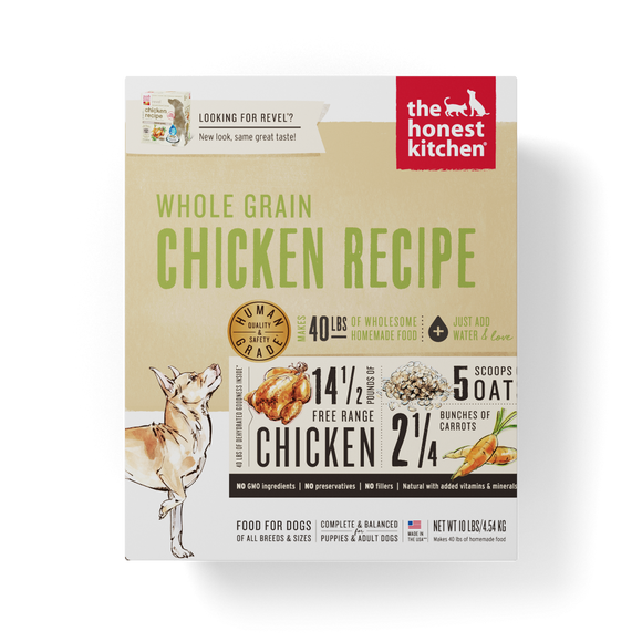 The Honest Kitchen Dehydrated Whole Grain Chicken Recipe Dog Food