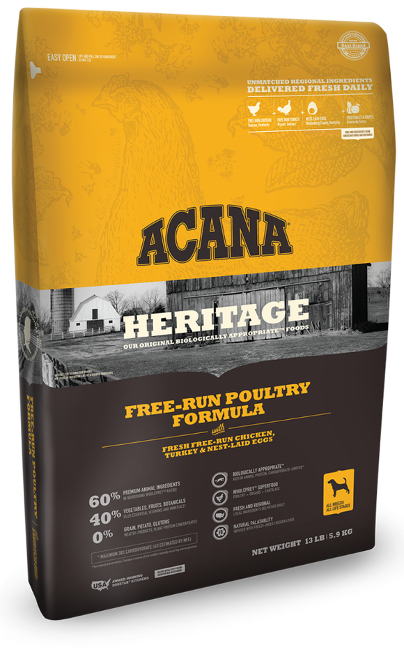 ACANA Grain Free Free-Run Poultry Recipe Dry Dog Food