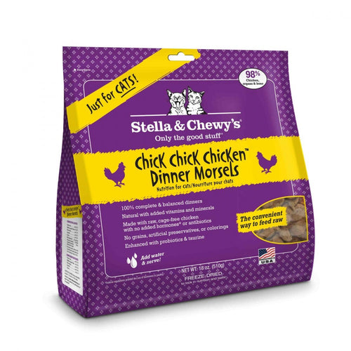 Stella & Chewy's Grain Free Chick Chick Chicken Dinner Morsels Freeze Dried Raw Cat Food