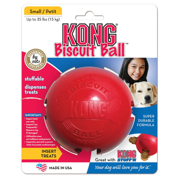 KONG Biscuit Ball Dog Toy