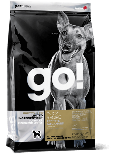 Petcurean GO! Solutions Sensitivities Limited Ingredient Grain-Free Duck Recipe Dry Dog Food