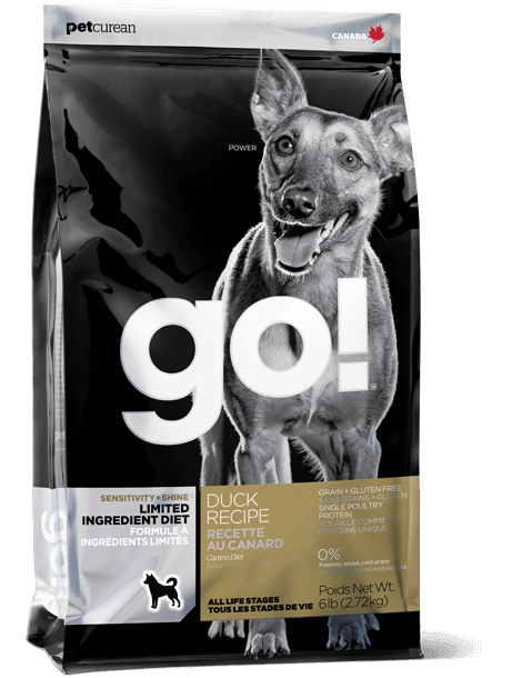 Petcurean GO! Solutions Sensitivities Limited Ingredient Grain-Free Duck Recipe Dry Dog Food