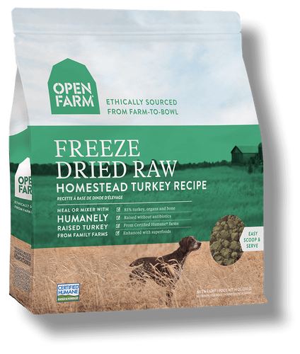 Open Farm Homestead Turkey Freeze Dried Raw Dog Food