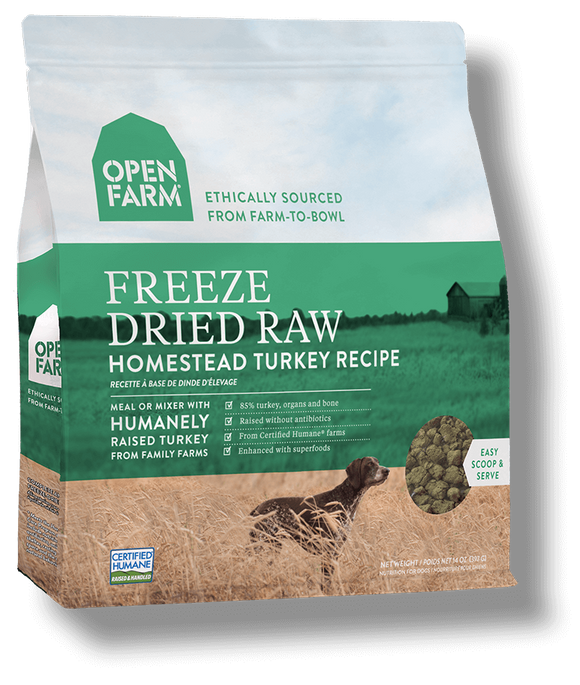 Open Farm Homestead Turkey Freeze Dried Raw Dog Food