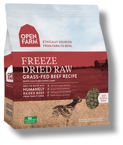 Open Farm Grass-Fed Beef Freeze Dried Raw Dog Food