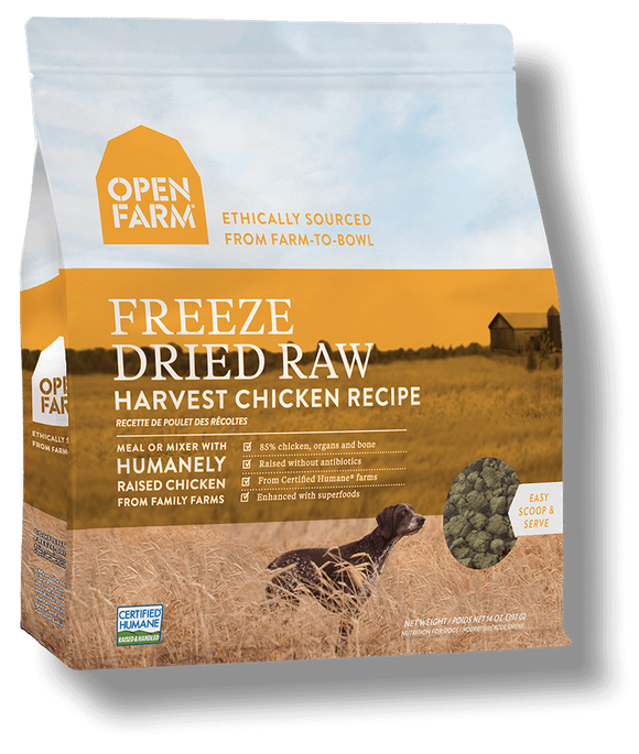 Open Farm Harvest Chicken Freeze Dried Raw Dog Food