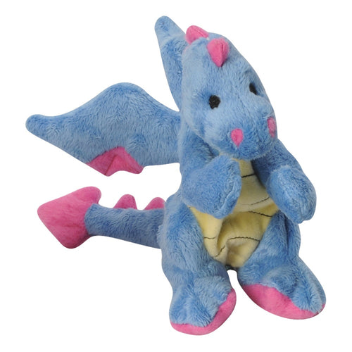 GODOG DRAGONS DURABLE PLUSH SQUEAKER DOG TOY