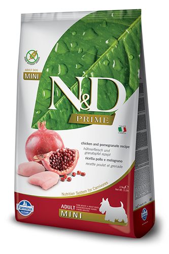 Farmina N&D Prime Formula Mini Chicken & Pomegranate Adult Dog Food