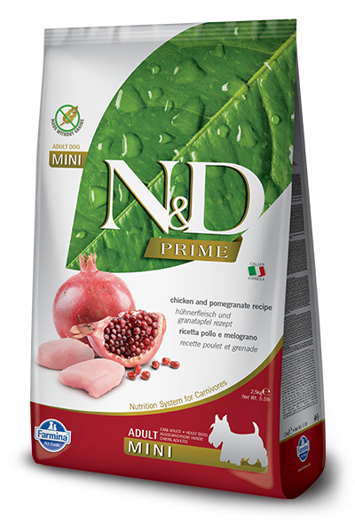 Farmina N&D Prime Formula Mini Chicken & Pomegranate Adult Dog Food