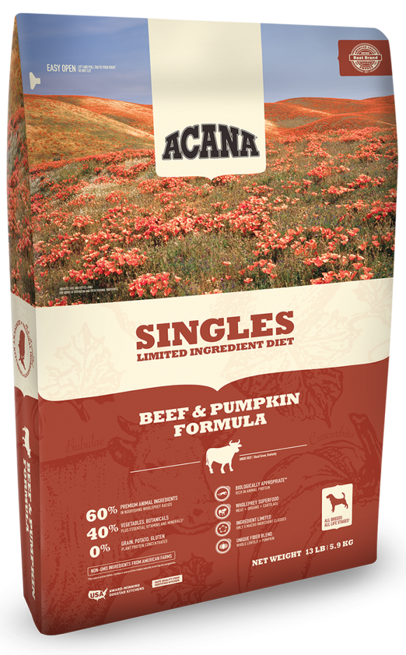 ACANA Singles Beef & Pumpkin Recipe Dry Dog Food