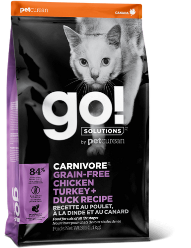 Petcurean Go! Carnivore Grain Free Chicken, Turkey, & Duck Recipe Dry Cat Food