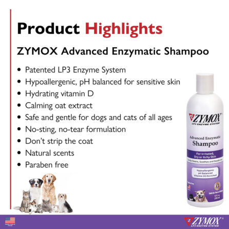 ZYMOX Shampoo W/Vitamin D3