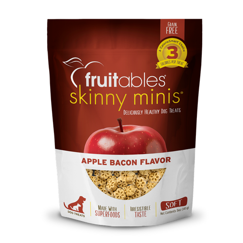 Fruitables Chewy Skinny Minis Apple Bacon Dog Treats