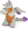 GODOG DRAGONS DURABLE PLUSH SQUEAKER DOG TOY