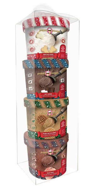 Puppy Cake Scoops Ice Cream Holiday Gift Pack 4 Pack