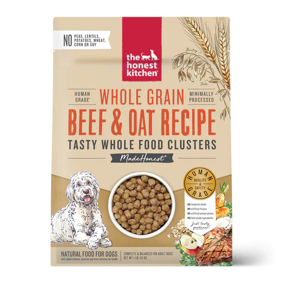 The Honest Kitchen Whole Food Clusters Whole Grain Beef & Oat Dry Dog Food