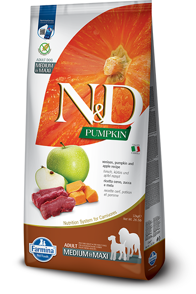 Farmina Venison & Apple Adult Medium & Maxi Dry Dog Food