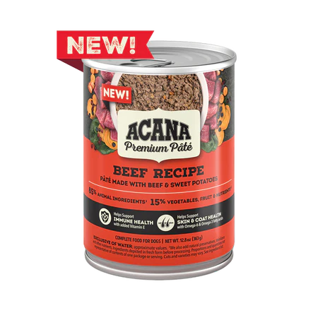 ACANA Premium Pate Beef with Bone Broth Recipe Canned Dog Food