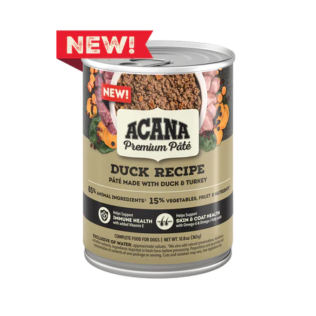 ACANA Premium Pate Duck Recipe with Bone Broth Canned Dog Food