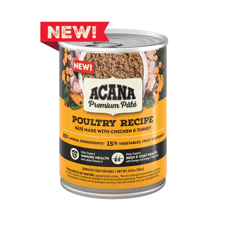 ACANA Premium Pate Poultry Recipe with Bone Broth Canned Dog Food