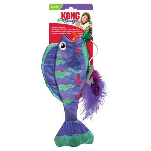 KONG Wrangler Angler Fish Cat Toy