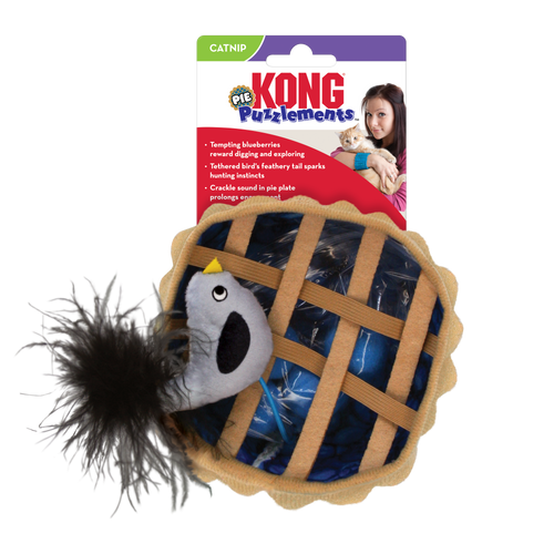 KONG Puzzlements Pie Cat Toy