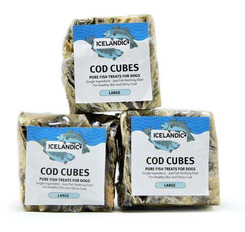 Icelandic+ Cod Skin Large Cube Dog Treat