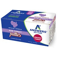 Answers Frozen Raw Detailed Turkey Dog Food