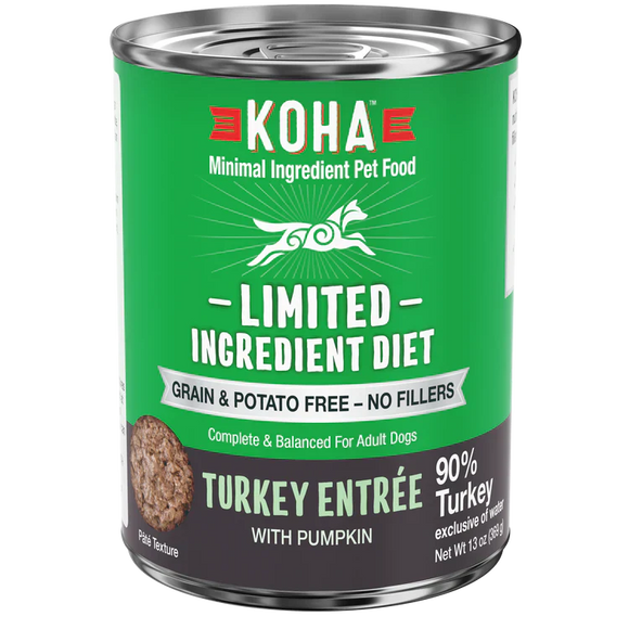 Koha Limited Ingredient Diet Turkey Entrée for Dogs