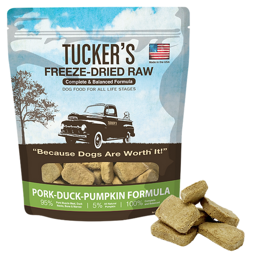 Tucker's Freeze Dried Pork-Duck-Pumpkin Dog Food