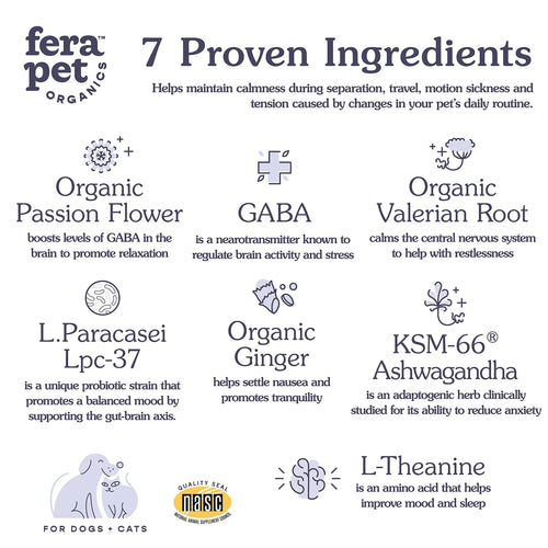 Fera Calming Support for Dogs & Cats