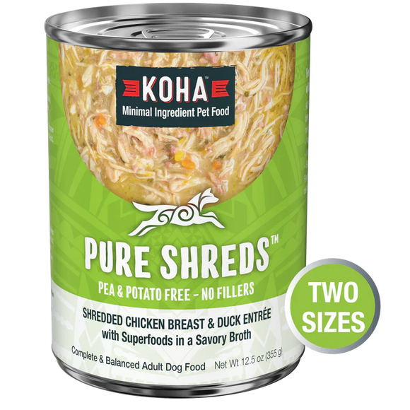 KOHA Dog GF Shredded Chicken Duck 12.5oz