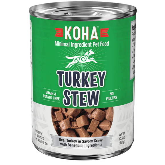 Koha Minimal Ingredient Turkey Stew for Dogs