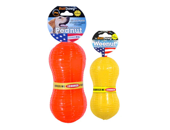 Ruff Dawg Weenut Crunch Rubber Retrieving Toy