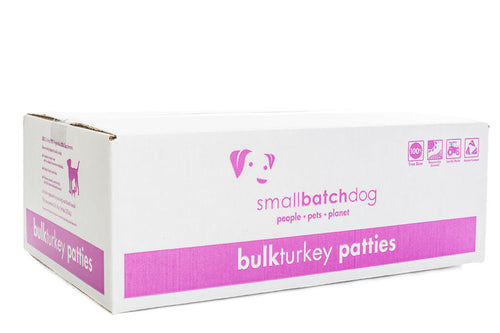 Small Batch Turkey Patties Frozen Raw Dog Food