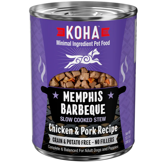 Koha Memphis Barbeque Slow Cooked Stew Chicken & Pork Recipe for Dogs