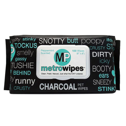 Metro Paws Metro Wipes Charcoal Peppermint