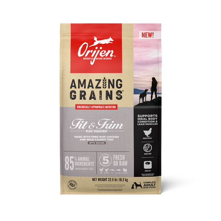 Orijen Amazing Grains Fit & Trim Dog Food (22.5 LB)