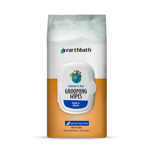 Earthbath Grooming Wipes Vanilla & Almond