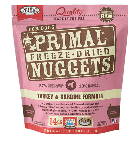 Primal Canine Freeze Dried Turkey & Sardine